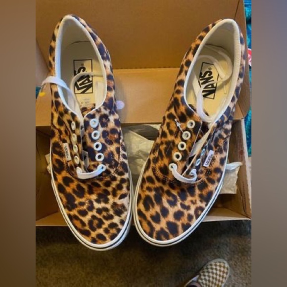 Leopard Print Classic Vans